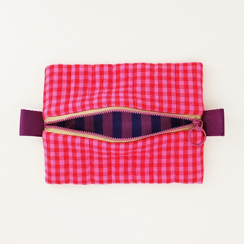 trousse vichy rose et violette 05